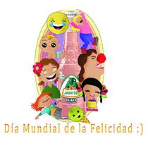 Mi Proyecto del curso: Ilustración exprés del día de la felicidad con Illustrator y Photoshop. Design, Ilustração tradicional, e Publicidade projeto de Sandra De Tena Gómez - 17.03.2019