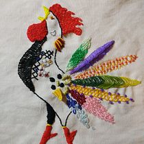 El gallo loco de Mar.. Embroider project by Mar Llata Hernando - 03.19.2019