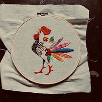 Mi Proyecto del curso: Técnicas de bordado: ilustrando con hilo y aguja. Embroider, and Design project by Diana Colorado - 03.26.2019