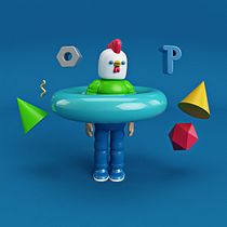Mi Proyecto del curso: Diseño de personajes en Cinema 4D: del boceto a la impresión 3D. Een project van 3D y 3D-animatie van jsean_tono - 20.03.2019