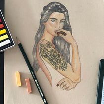 Mi Proyecto del curso: Ilustración con pastel y lápices de colores. Un progetto di Disegno di Daniela Navarro Mesinas - 20.03.2019