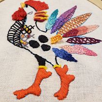 Mi Proyecto del curso: Técnicas de bordado: ilustrando con hilo y aguja. Embroider project by julirodriguezali - 03.24.2019