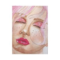 Mi Proyecto del curso: Retrato ilustrado en acuarela. Een project van  Portrettekening van Adriana Guevara - 27.03.2019
