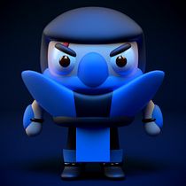 Ninjas Clásicos de Mortal Kombat. Een project van  Creativiteit, Ontwerp van personages, 3D-karakterontwerp, Traditionele illustratie, Digitale illustratie,  3D-modellering y Videogames van Rodolfo Huitrón - 30.03.2019
