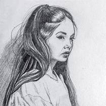 Mi Proyecto del curso: Retrato realista con lápiz de grafito. Desenho projeto de Ivan Arias - 30.03.2019
