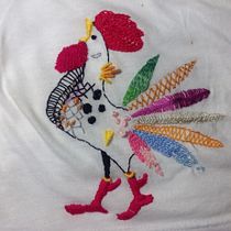 Mi Proyecto del curso: Técnicas de bordado: ilustrando con hilo y aguja. Embroider project by ropayo - 04.07.2019