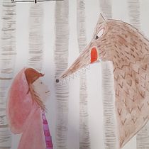 Mi Proyecto del curso: Txanogorritxu (Caperucita roja). Children's Illustration project by Lore Azpi - 04.08.2019