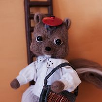 Mi Proyecto del curso: Needle felting: creación de personajes con lana y aguja, Zorrito y Ardilla. Artesanato, e Design de personagens projeto de MJ Luengo - 08.04.2019