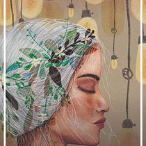 Mi Proyecto del curso: Retrato ilustrado en acuarela. Een project van Aquarelschilderen van Caro Albarrán - 08.04.2019