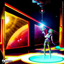 In the Deep Space. Concept Art, Creativit, Drawing, Design, Character Design, Traditional illustration, and Digital Illustration project by Haru García - 04.09.2019