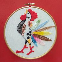 Mi Proyecto del curso: Técnicas de bordado: ilustrando con hilo y aguja. Embroider project by Virginia Lobato - 05.18.2019
