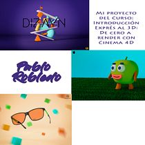 Mi Proyecto del curso: Introducción exprés al 3D: de cero a render con Cinema 4D. 3D, Poster Design, and Sculpture project by Pablo Robledo Garanado - 04.12.2019