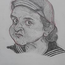 Mi Proyecto del curso: Retrato en caricatura con grafito. Desenho a lápis projeto de JORGE SANCHEZ - 19.04.2019