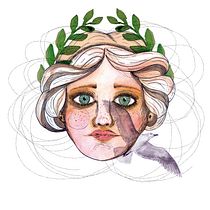 Mi Proyecto del curso: Mi propia versión de "La Venus del Nilo". Een project van  Beeldende kunst,  Concept art,  Artistieke tekening y Traditionele illustratie van Ana Patané - 22.04.2019