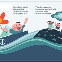 Mi ilustración esta basada en una canción infantil: Barquito de Papel. Children's Illustration project by mpuerta70 - 04.22.2019