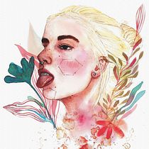 Mi Proyecto del curso: Retrato ilustrado en acuarela. Een project van  Beeldende kunst,  Creativiteit,  Portrettekening,  Ontwerp y Traditionele illustratie van Laura Mochales - 23.04.2019