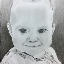 Mi Proyecto del curso: Retrato realista con lápiz de grafito. Desenho a lápis, Desenho de retrato, e Desenho realista projeto de agarmar73 - 09.05.2019
