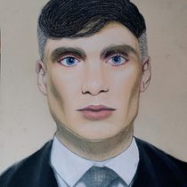 Mi Proyecto del curso:  Retrato realista con lápices de colores - Thomas Shelby - Peaky Blinders. Drawing, Pencil Drawing, Artistic Drawing, Portrait Drawing, Realistic Drawing, and Traditional illustration project by Jonny GC - 04.25.2019
