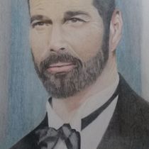 Mi proyecto del curso: Retrato realista con lápices de colores. Fine Arts project by Claudio Robles Gaete - 04.25.2019