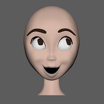 DAISY _ my project in Rigging: articulación facial de un personaje 3D course. Un proyecto de Animación de personajes y Rigging de laurapantaleoni - 01.06.2019