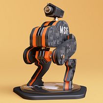 Tributo a Metal Gear Ein Projekt aus dem Bereich 3D, Kreativität, Kunstleitung, Design von 3-D-Figuren, Traditionelle Illustration, 3-D-Modellierung und Videospiele von Rodolfo Huitrón - 27.04.2019