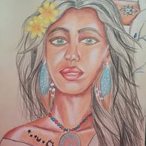 Mi Proyecto del curso: Ilustración con pastel y lápices de colores. Un progetto di Disegno di ritratti e Illustrazione tradizionale di Maria Angeles Salazar Rustarazo - 28.04.2019