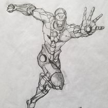 Mi Proyecto del curso: Ilustración para cómics: anatomía de un superhéroe _ Ironman vAI. Un progetto di Fumetto di Alfredo Iglesias López - 28.04.2019
