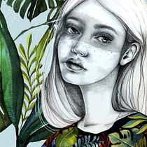 Mi Proyecto del curso: Retrato con lápiz, acuarela y Photoshop. Esboçado, Criatividade, Desenho, Desenho a lápis, Desenho artístico, Desenho de retrato, Desenho realista, Ilustração tradicional, Ilustração digital, Instagram, Pintura, Pintura em aquarela, Pós-produção fotográfica, e Retoque fotográfico projeto de Luisina Quintero - 03.05.2019