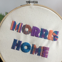 Mi Proyecto del curso: Letras bordadas: el hilo como herramienta gráfica. Embroider project by Giovana Hernandez - 05.06.2019