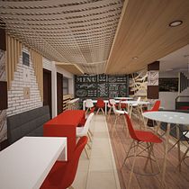 Mi Proyecto del curso: Diseño de interiores para restaurantes. Projekt z dziedziny 3D użytkownika Germán Fabricio Armijos Toalongo - 09.05.2019