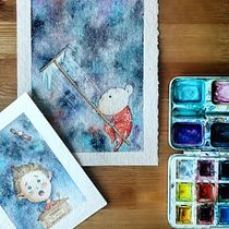 Mi Proyecto del curso: Técnicas modernas de acuarela. Un progetto di Illustrazione tradizionale, Illustrazione infantile, Creatività, Gestione di un portfolio, Pittura, Pittura ad acquerello, Disegno e Disegno artistico di Male Alonso - 10.05.2019
