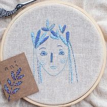 Meu projeto do curso: Técnicas básicas de bordado: puntadas, composiciones y gamas cromáticas. Embroider, and Traditional illustration project by apl - 05.10.2019