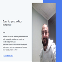 Mi Proyecto del curso: Creación de una web profesional con WordPress. Projekt z dziedziny Web design użytkownika David Marquina - 11.06.2019