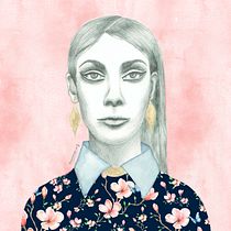 Mi Proyecto del curso: Retrato con lápiz, técnicas de color y Photoshop. Desenho, Desenho a lápis, Desenho artístico, Desenho de retrato, e Pattern Design projeto de Maidee Triviño - 15.05.2019