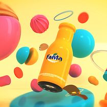 Fanta Orange. Modelagem 3D projeto de Ferri Eduardo - 17.05.2019