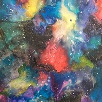 Mi Proyecto del curso: Técnicas modernas de acuarela Galaxia 1. Un progetto di Illustrazione tradizionale di patocuas2 - 21.05.2019