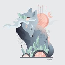 "Era un genio del sufrimiento" - El lobo estepario. Editorial Design, Traditional illustration & Instagram project by cindy monroy - 05.22.2019