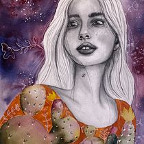 Mi Proyecto del curso: Retrato con lápiz, técnicas de color y Photoshop. Artes plásticas, Criatividade, Desenho, Desenho artístico, Desenho de retrato, e Design projeto de Claudia FE - 23.05.2019