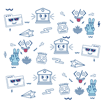 Mi Proyecto del curso: Identidad ilustrada para INTERFACE conference. Un projet de Br, ing et identité et Illustration traditionnelle de diegomena - 24.05.2019
