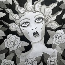 Mi Proyecto del curso: Introducción a la ilustración con tinta china. Ilustração tradicional projeto de lucia ayala - 31.05.2019