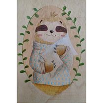 Mi Proyecto del curso: Acuarela sobre madera. Traditional illustration project by Maricielo Pizarro - 06.03.2019