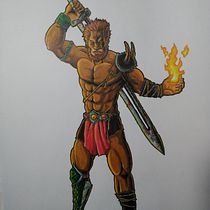 Mi Proyecto del curso: Ilustración para cómics: anatomía de un superhéroe. Un projet de B , et e dessinée de adrian6j - 04.06.2019