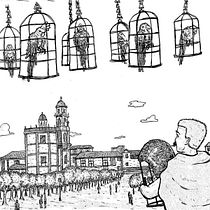 Entintado comic Ravachol. Sketching, Comic, Drawing, and Pencil Drawing project by Álex Rozados - 06.06.2019