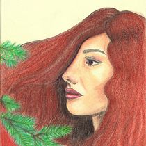 Chica pelirroja. Un progetto di Disegno di ritratti di Esther Amorós - 23.06.2019