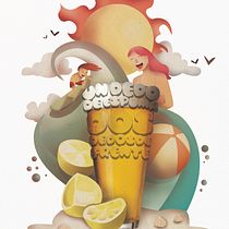 Mi Proyecto del curso: Ilustración exprés con Illustrator y Photoshop. Colagem, Design de cartaz, Design gráfico, Ilustração tradicional, Ilustração digital, e Tipografia projeto de Sofía Gregorio - 24.06.2019