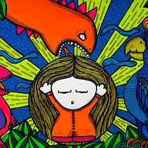 Mi Proyecto del curso: Ilustración con pintura y técnica mixta. Street Art, Fine Arts, Sketching, Concept Art, Drawing, Graphic Design, Traditional illustration, and Painting project by Ruel Joürz Alfaro - 07.20.2019