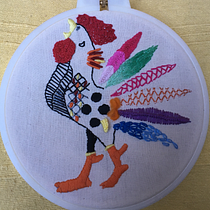 Mi Proyecto del curso: Técnicas de bordado: ilustrando con hilo y aguja. Un projet de Broderie de adela.medvet - 04.07.2019