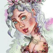 Mi Proyecto del curso: Retrato ilustrado en acuarela. Un projet de Esquisse , Créativité, Illustration traditionnelle et Illustration numérique de Petry Rey - 05.07.2019