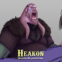 Haakon el vikingo: Character design: creación de personajes 2D. Projekt z dziedziny Projektowanie postaci użytkownika Oscar Cruz - 04.07.2019
