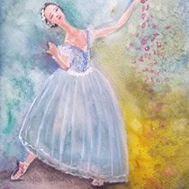 Giselle en un sueño. Un progetto di Illustrazione tradizionale di Irany Vera - 08.08.2019